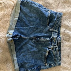 Denim shorts